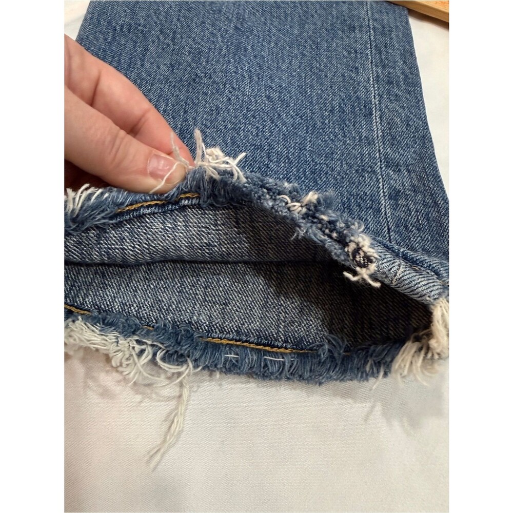 Agolde Riley High Rise Straight Crop In Frequency Size 30 - Picture 13 of 14